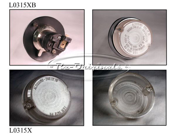 Back-up, stop or turn signal assembly, NOS, Altissimo, 240.12.19 on lens. - L0315X