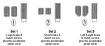 16317290 Brake & clutch pedal pads, specify style, 275 & 330 GTS