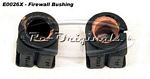 E0026X Accelerator linkage at firewall rebuild kit, includes 2 firewall rod rubber bushing, 1 steel/rubber bushing for engine compartment actuator rod, and 1 ball end bolt, twin carburetor models only