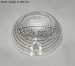 L0275 Back-up lens, NOS, clear, concave face, Carello, #11.508.716 on lens, 73mm diameter